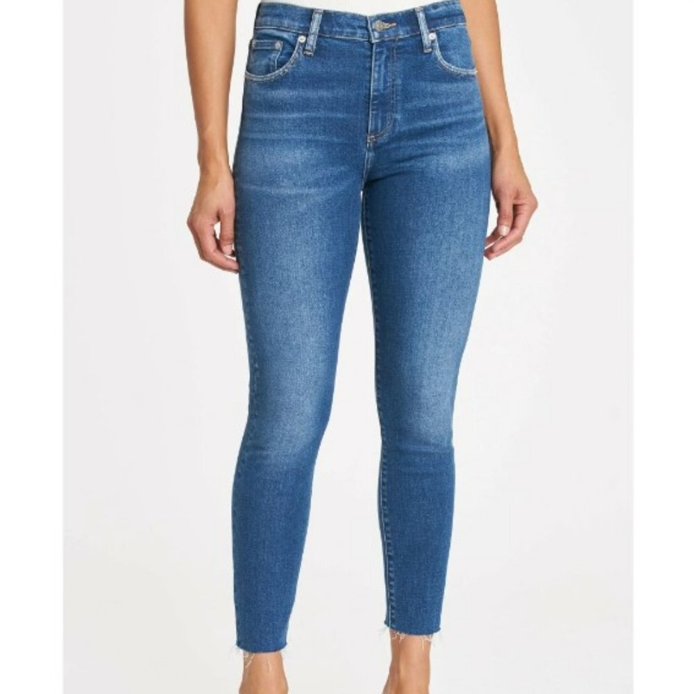 Pistola Aline High Rise Skinny Stretchy Denim Distressed Jeans Size 26